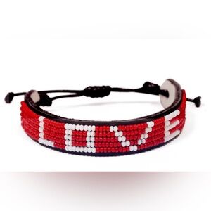 The Original Project Love Red Beaded Bracelet W/Original pouch.